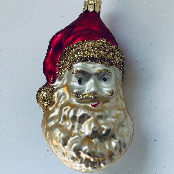 Other - Santa Face Czech Republic Glass Vintage Ornament